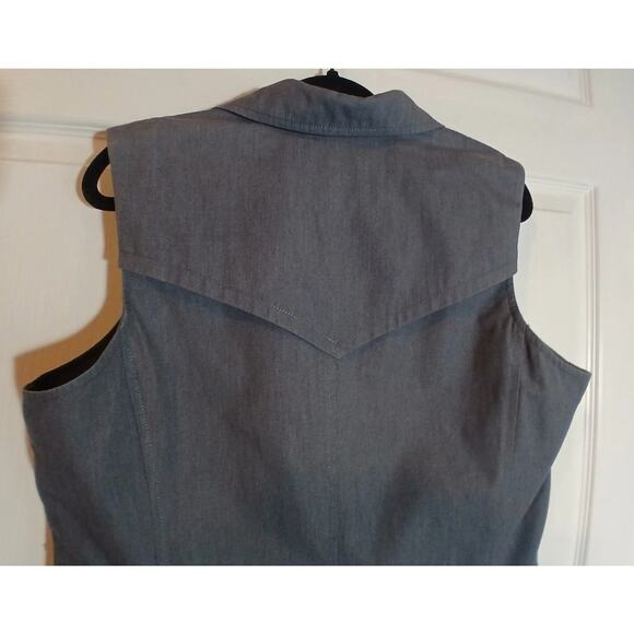 Isaac Mizrahi For Target Shirt Dress Button Up Sleeveless Gray XL - Picture 5 of 10